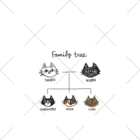 のぐちさきのfamily tree -にゃんこの家系図- Ankle Socks