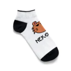 NEKOKAOの無気力そうな猫。アメリカンカールのあーさん Ankle Socks