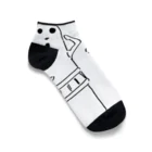 kon1970のハニワロックバックプリント Ankle Socks