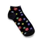 🐸かえるさんと仲間たち🐸の まるまる花  Ankle Socks