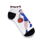 NIKORASU GOのバスケットデザイン「ドリブラー」＜英語バージョン＞＜tシャツ　パーカー　スウェット　ETC＞ Ankle Socks