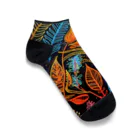 Erika_ArtistryのPsychede Calico #2 Ankle Socks