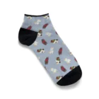 ChibisukeGO ショップSUZURI店のちびーずくつした(ライトブルー) Ankle Socks