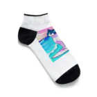 たかみーショップのサーフィンネコ Ankle Socks