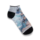 ロイ@イラストレーターHEXANFT販売美麗イラスト描きますの氷の妖精 Ankle Socks