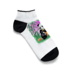 Magokoroの夏のパンダ Ankle Socks