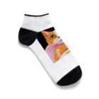 tefutefvの猫のイラストグッズ Ankle Socks