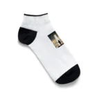 AI美女（appurin）公式グッズのスペースロケットと少年 Ankle Socks