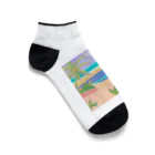 Kyu-ri-no-fujinの海と砂浜 Ankle Socks