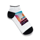 enjoy-itemsの赤いアメ車 Ankle Socks