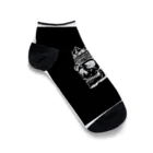 COOL&SIMPLEのBlack White Illustrated Skull King  Ankle Socks