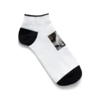 No planのニッコリニャンコ Ankle Socks