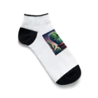 夢キャラSHOPの夢サボ（#かわいいサボテン） Ankle Socks