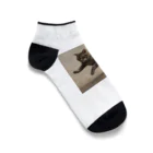 TAIYO 猫好きの猫のダッシュアート Ankle Socks