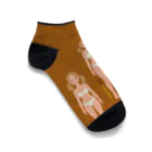 Quatre Illustrationのキャトル・ガール03 Ankle Socks