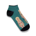 Quatre Illustrationのキャトル・ガール10 Ankle Socks