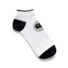 ひみつ洋裁店の消耗品系メガネフクロウ（ヒナ） Ankle Socks