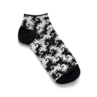 みかんの猫パンチ白猫&黒猫 Ankle Socks