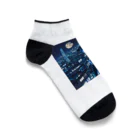 桜ですの月夜侍 Ankle Socks