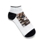 kindonesiaのドット絵のスコティッシュフォールド Ankle Socks