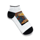 ROCKSWEBのドット絵　サイドカー Ankle Socks