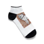 mukumuko2002のたそがれ＿北海道犬 Ankle Socks