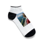 ミウ&ゆうの部屋の登山するワイルド系猫 Ankle Socks