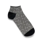 B-catの微生物パターン灰_アイテムいろいろ Ankle Socks