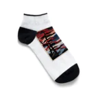 Suzurin’s Creationsの月と赤富士prt1 Ankle Socks