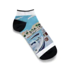 Chantakaのクロアチア　スプリットの港 Ankle Socks