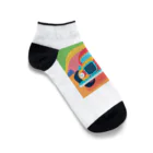 nekobu0323のポップな車 Ankle Socks