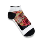 Echeveria_Masterの華やかなエケベリア Ankle Socks