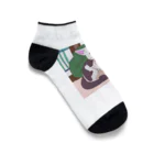 FortuneRiserのふわにゃんこ Ankle Socks