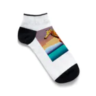 Zep11138のドット絵キリン Ankle Socks