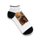 チワワ愛好家ショップの鮮やかな紅葉の中で、チワワは華やかな装いでお披露目 Ankle Socks