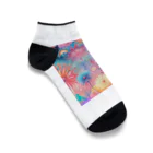 千裕アトリエ（いつもありがとう）の花火のアート Ankle Socks