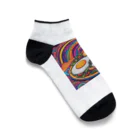 PSYCHEDELIC ARTのPSYCHEDELIC目玉焼き Ankle Socks