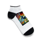 Everyday Elegance Goodsのブロックサッカー２ Ankle Socks