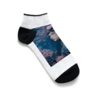 ZZRR12の「夜桜の幻想：桜の精霊」 - "Night Sakura Fantasia: Spirit of the Cherry Blossom" Ankle Socks