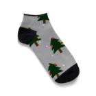 mkumakumaのクリスマスツリー Ankle Socks