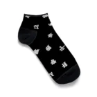 わかばの五行ソックス　黒 Ankle Socks