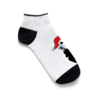 むてきんぐオリジナルグッズ販売所のむてきんぐロゴ入りくるぶしソックス Ankle Socks