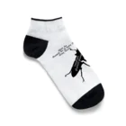 Beejouxのプラネットミヤマクワガタ時々国産ミヤマ(Black) Ankle Socks