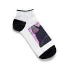 73GTCのかっこいい黒猫3 Ankle Socks