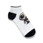 かわいい女の子とシュールな絵の擬態キノコ Ankle Socks