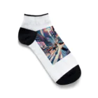 Artful Whiskersの一人旅の少女 Ankle Socks