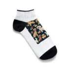 omamesan-1999のドッド絵　トイプードル Ankle Socks