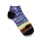 takuSHOP99の夕焼けの雷雲 Ankle Socks