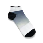 tealblueの夕方の空 Ankle Socks