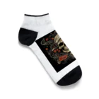 にゃーものお店のロックバンド風ドクロ Ankle Socks